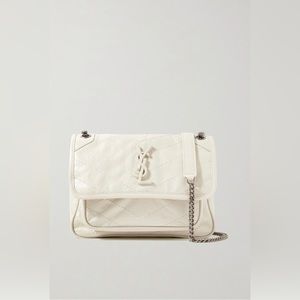 Yves Saint Laurent Niki Baby Chain Bag in Crinkled Vintage Leather